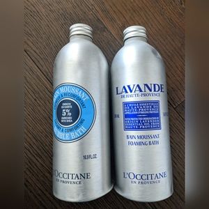 Loccitane Foaming Bath both
